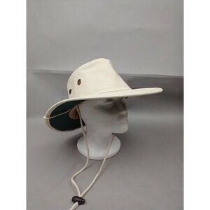 DPC Dorfman Pacific Canvas Tan Floater Fishing Sun Bucket Hat Safari Small/Med